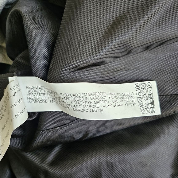 New Zara Double Breasted Textured Weaver Grey Blazer/Jacket Groufit NWT XS - Picture 15 of 15